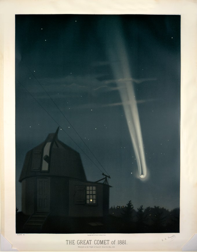 The great comet of 1881, observed on June 26, 1:30 A.M.